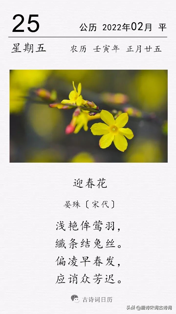 晏殊《迎春花》赏析